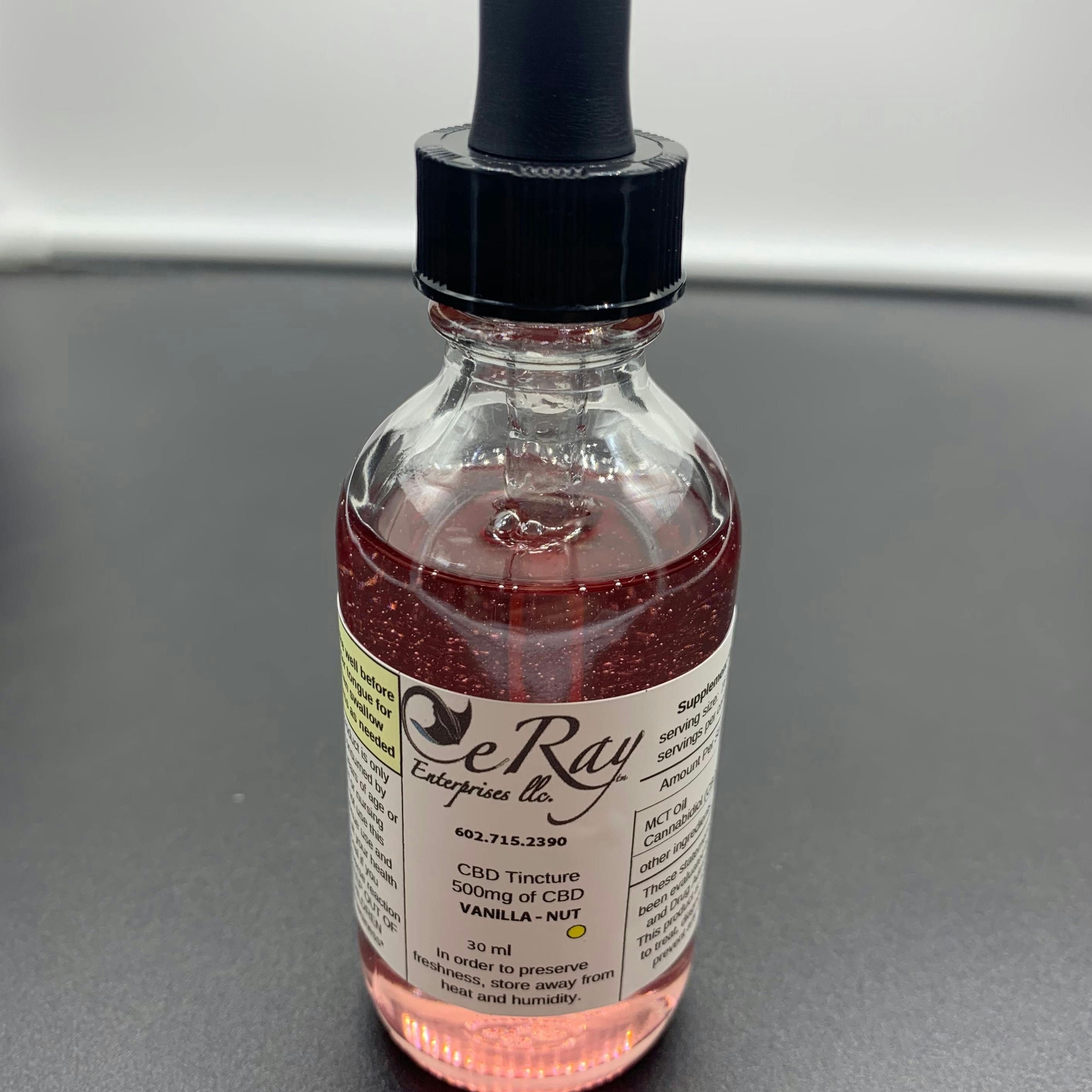 500 MG Vanilla Nut CBD Oil Tincture